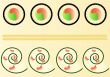 Sushi Pattern with Chopsticks