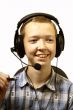 Boy with headphones