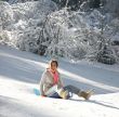 Girl on a sled