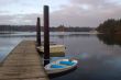 Boats at pier