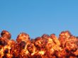 fiery explosion