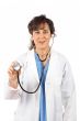 Female doctor in lab coat