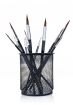 Paintbrushes in the basket