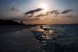 tropical resort sunset