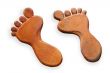 Crazy metal Feet on Pure White