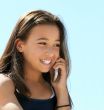 Teenage girl on the phone