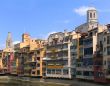 Old houses by the river in Girona (Spain)