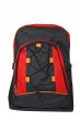 Black and red backpack