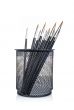 Paintbrushes in the basket