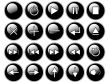 Glossy Black Buttons