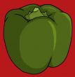 green bell pepper illustration