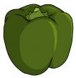 green bell pepper illustration
