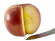Fresh Fuji Apple and a knife
