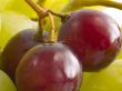 fresh red and white grapes