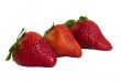 three fresh strawberrry`s