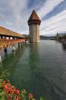 Tower on lake