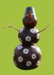 Smiling chocolate snowman