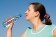 woman drinks water