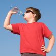 boy drinks water