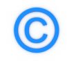 Sign of copyright