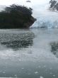 Ice fall from glacier