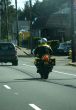 Motorcyclist in traffic