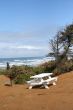 Picnic table on the beach