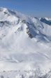 High mountain ski area