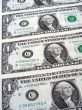 U.S.A. One Dollar Bill in a line