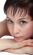 Beautiful woman with big bright eyes