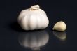 Garlic bulb on Black background