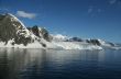 Glaciated mountains and icefall