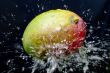 mango and water splash