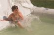 Boy on a Waterslide