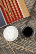 Rice and soy sauce