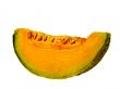 Isolated Cut Cantaloupe Wedge
