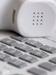 Office phone close up
