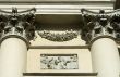 Building details in carved marble