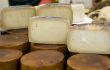 Cheese wheels cut
