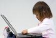 Playing with the laptop