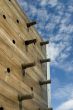 Wooden climbing wall