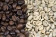 Coffee beans Green and Roasted