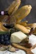 Wine and Bread with a glass of wine 1