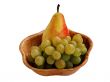 pear and grapes