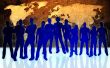 textures style of people silhouettes