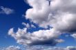 cloudy blue sky