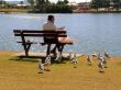 Man Relaxing Reading Paper