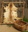 Animal Pelt and Kindling Basket