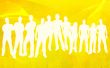 textures style of people silhouettes