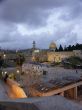 jerusalem old city at evening